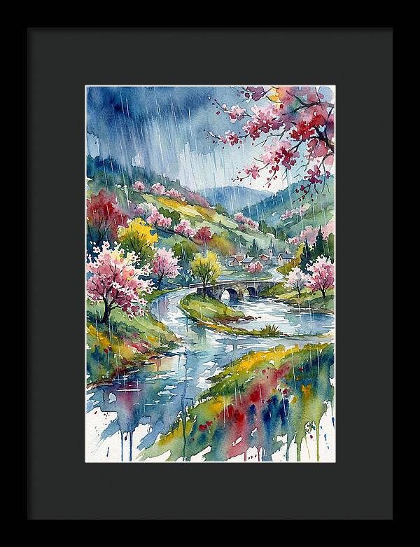 Spring Rain Over Blossoming Valley