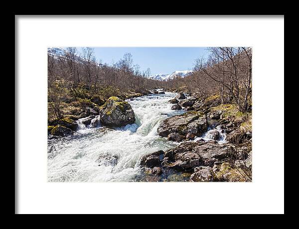Spring River Rushing With Snowmelt