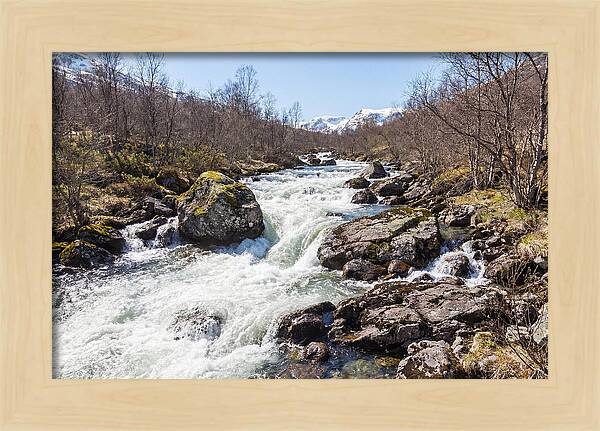 Spring River Rushing With Snowmelt