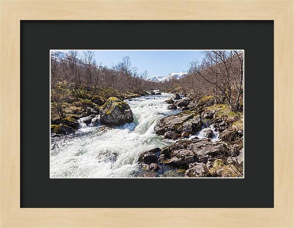 Spring River Rushing With Snowmelt