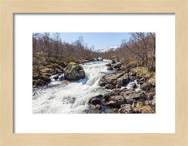 Spring River Rushing With Snowmelt