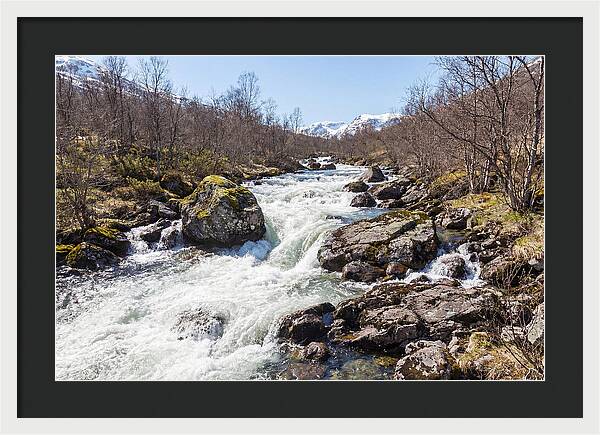 Spring River Rushing With Snowmelt