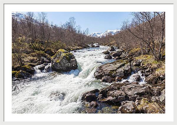 Spring River Rushing With Snowmelt