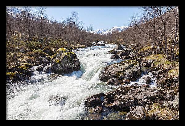 Spring River Rushing With Snowmelt