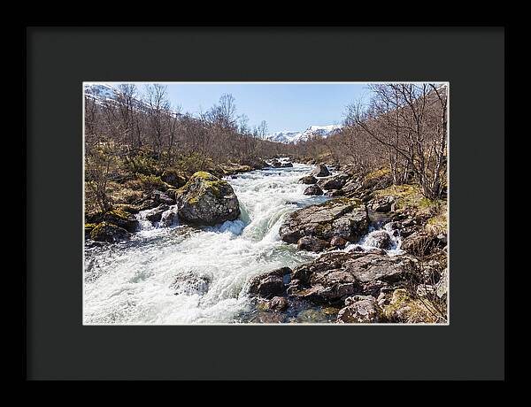 Spring River Rushing With Snowmelt