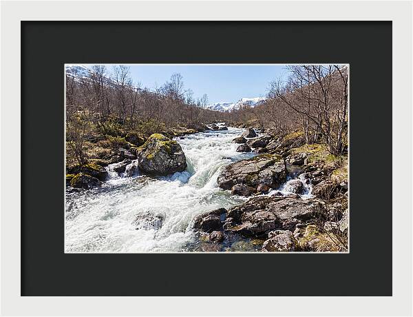 Spring River Rushing With Snowmelt