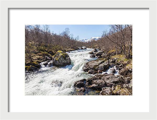 Spring River Rushing With Snowmelt