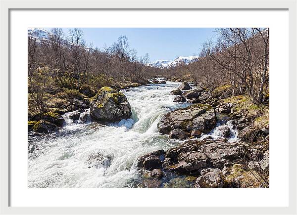 Spring River Rushing With Snowmelt