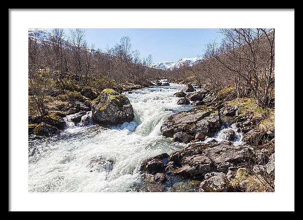 Spring River Rushing With Snowmelt