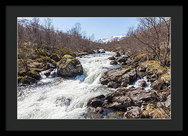 Spring River Rushing With Snowmelt