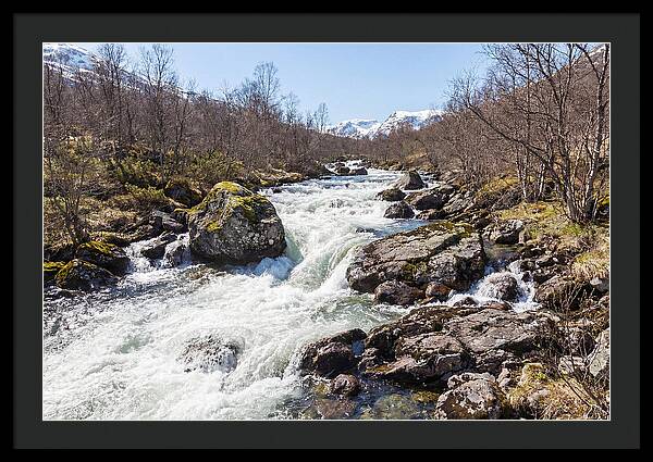 Spring River Rushing With Snowmelt