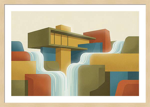 Spring Waterfall Flowing