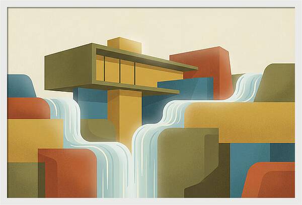 Spring Waterfall Flowing
