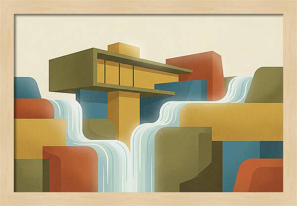 Spring Waterfall Flowing