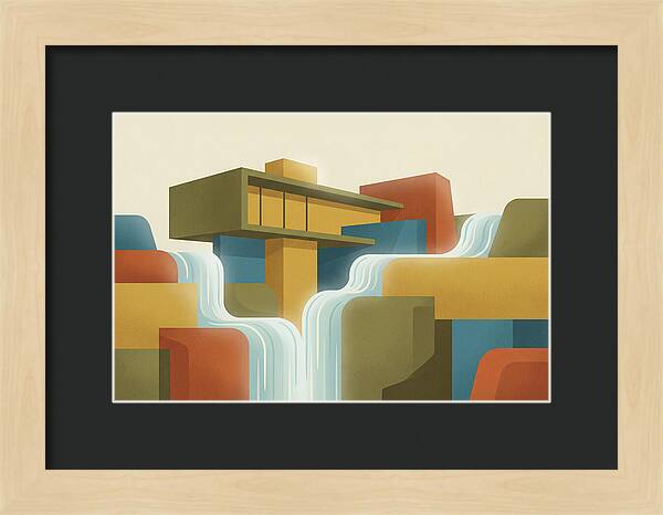 Spring Waterfall Flowing