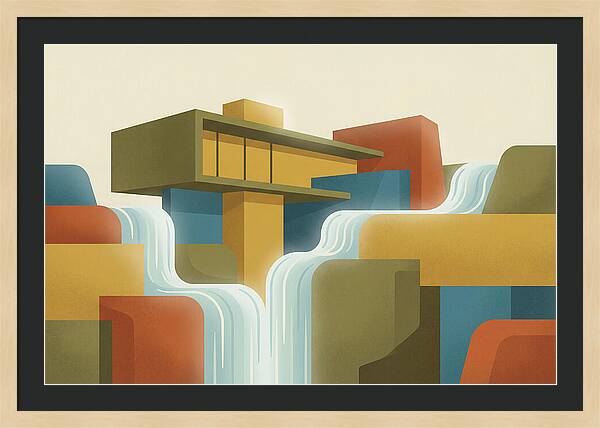 Spring Waterfall Flowing