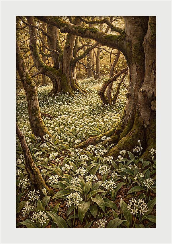 Spring Wild Garlic Bloom