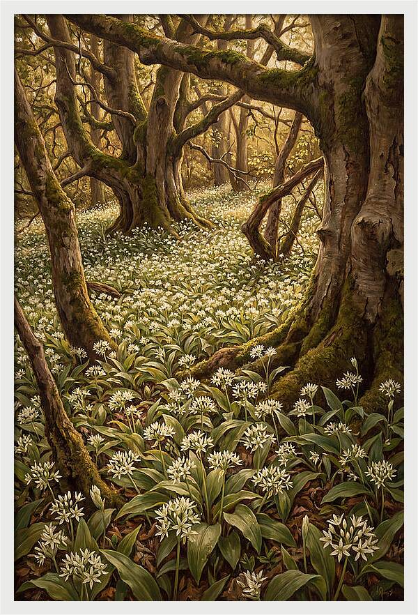 Spring Wild Garlic Bloom