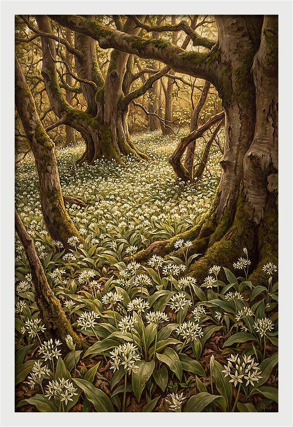 Spring Wild Garlic Bloom