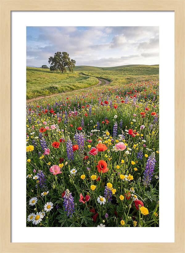 Spring Wildflowers In Bloom
