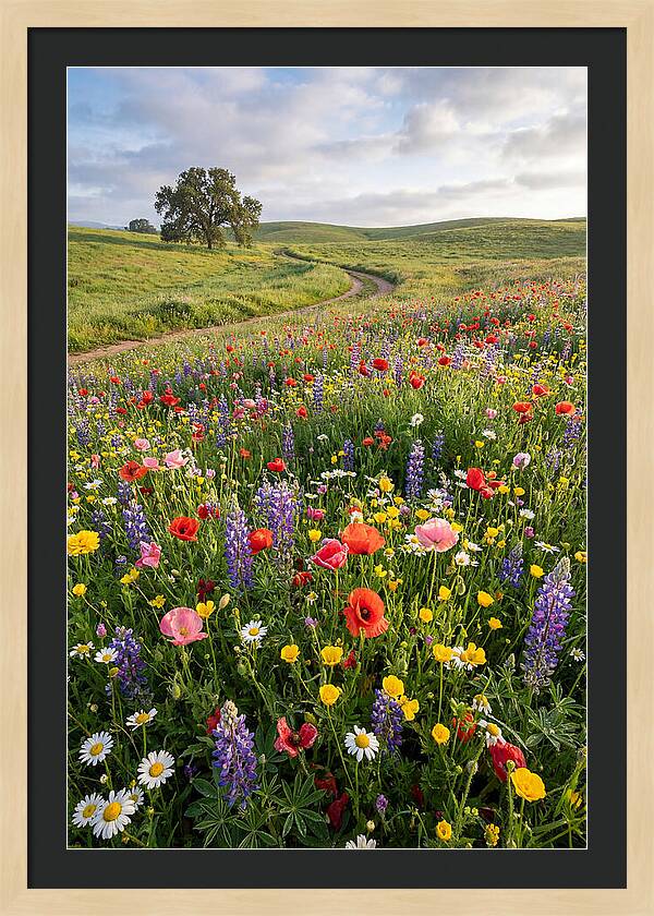 Spring Wildflowers In Bloom