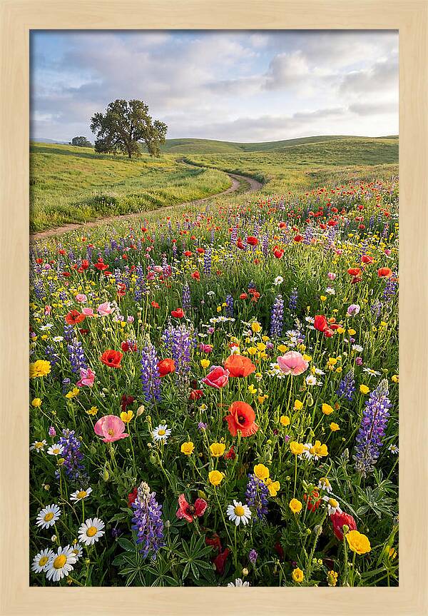 Spring Wildflowers In Bloom