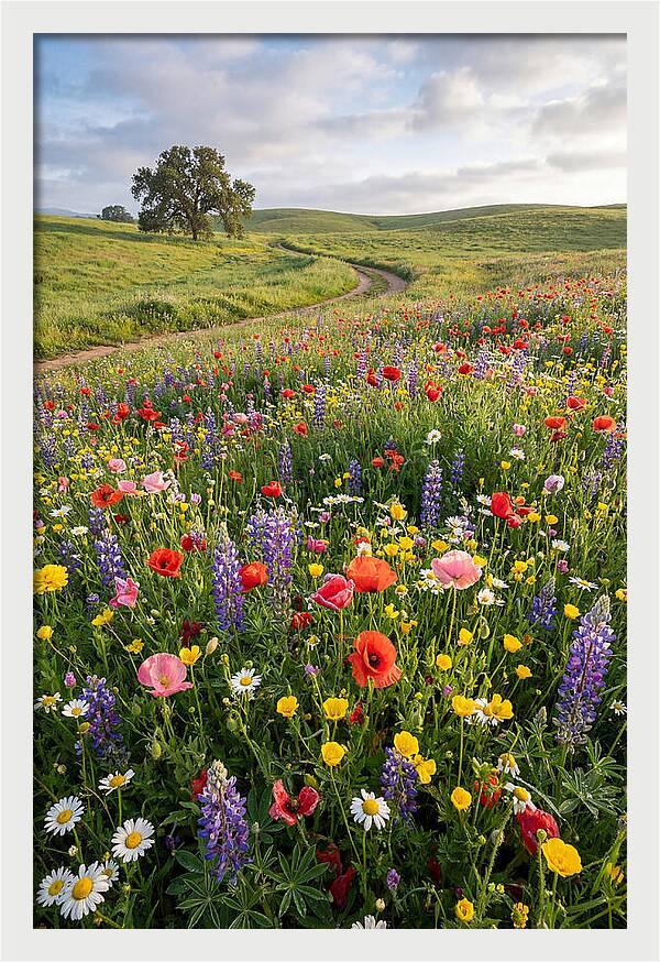 Spring Wildflowers In Bloom
