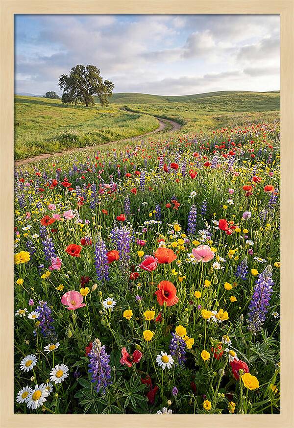 Spring Wildflowers In Bloom
