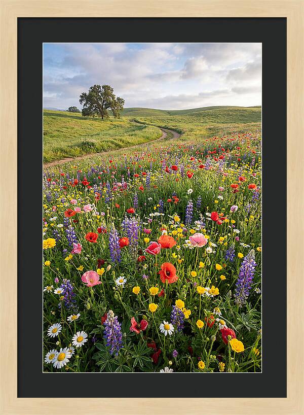 Spring Wildflowers In Bloom