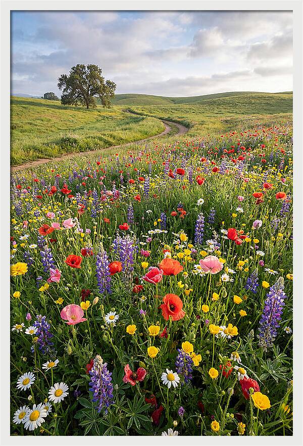 Spring Wildflowers In Bloom