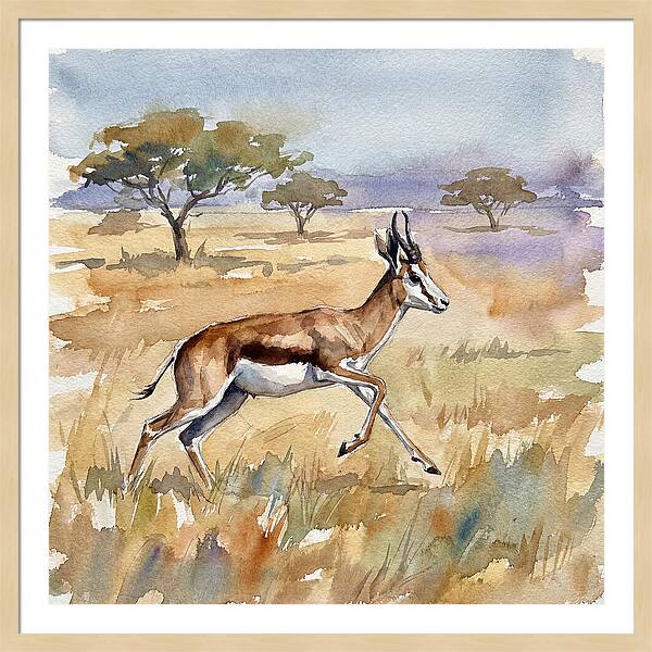Springbok In Motion