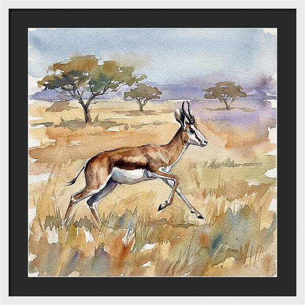 Springbok In Motion