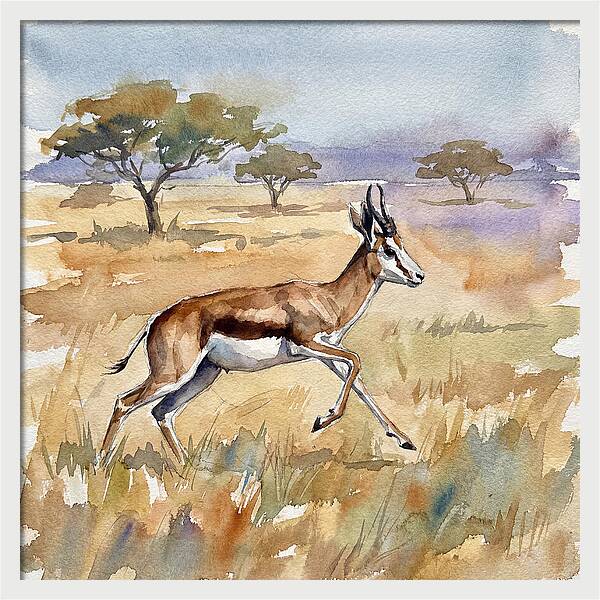 Springbok In Motion