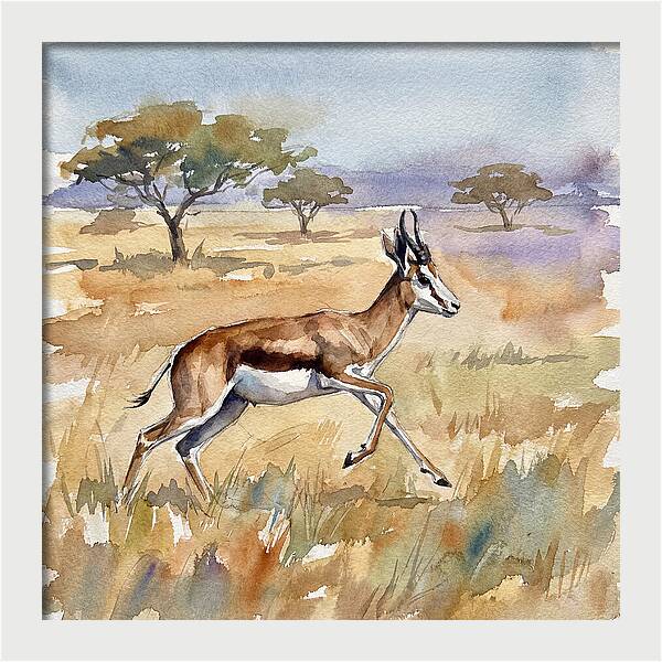 Springbok In Motion