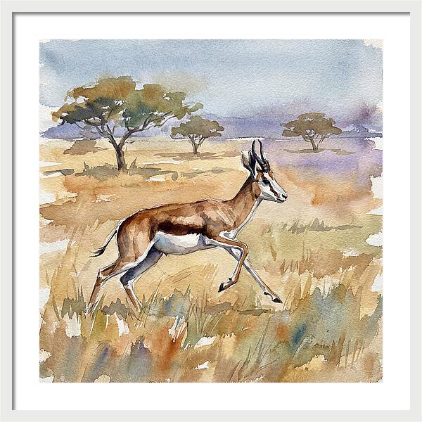 Springbok In Motion