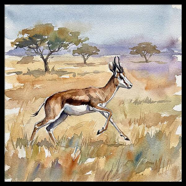 Springbok In Motion