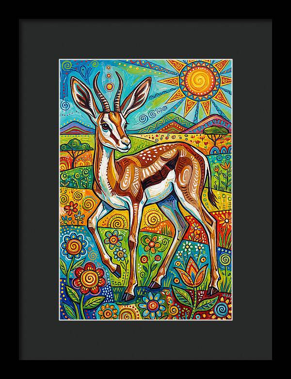 Springbok In Vibrant Landscape