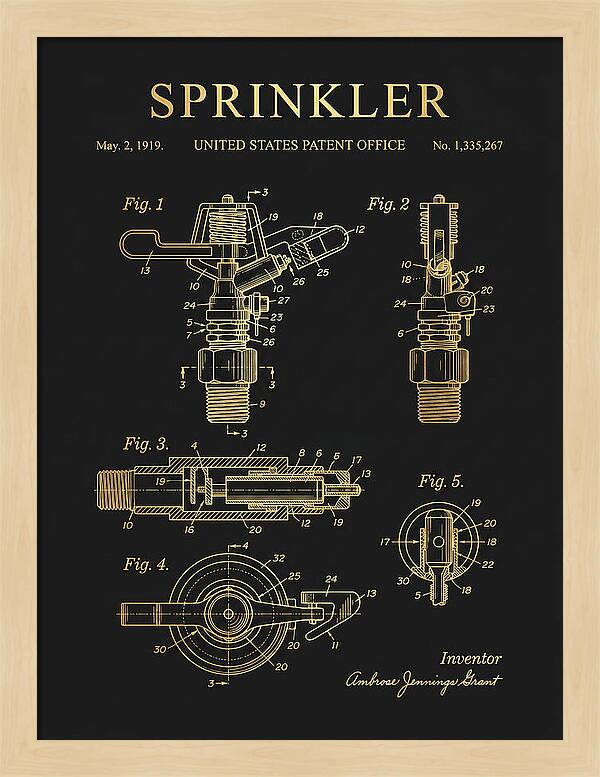 Sprinkler Gold Patent Us1335267