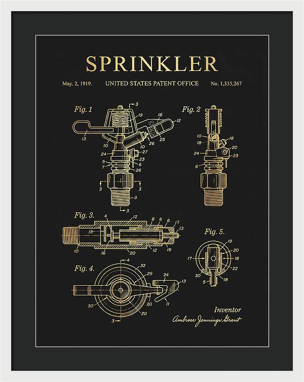 Sprinkler Gold Patent Us1335267