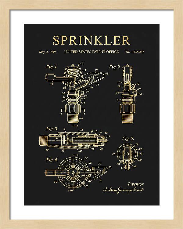 Sprinkler Gold Patent Us1335267
