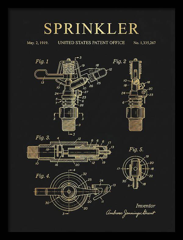 Sprinkler Gold Patent Us1335267