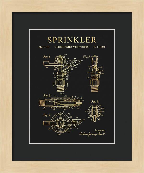 Sprinkler Gold Patent Us1335267