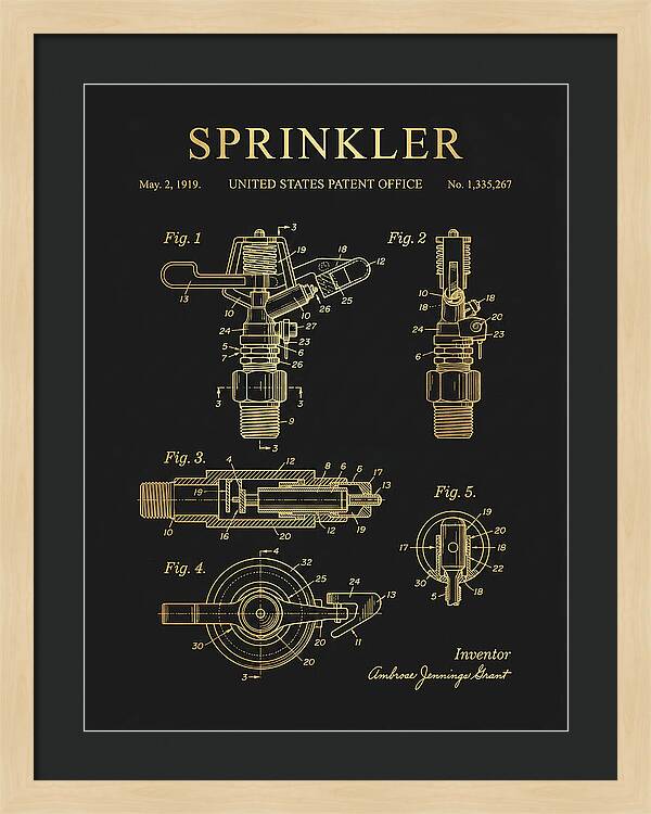 Sprinkler Gold Patent Us1335267