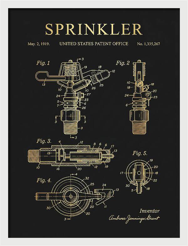 Sprinkler Gold Patent Us1335267