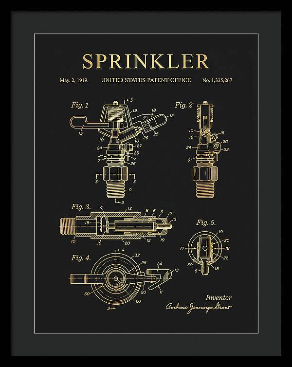 Sprinkler Gold Patent Us1335267