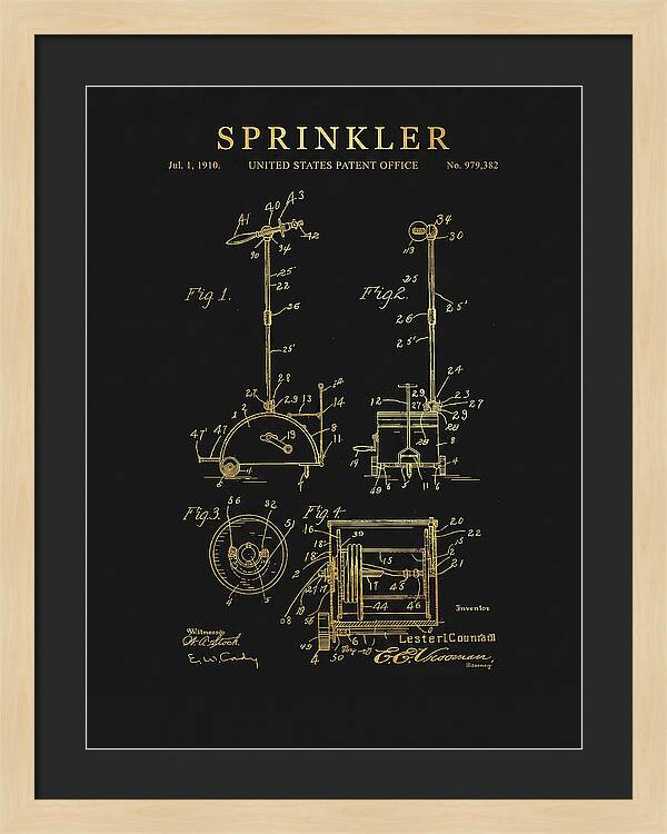 Sprinkler Gold Patent Us979382
