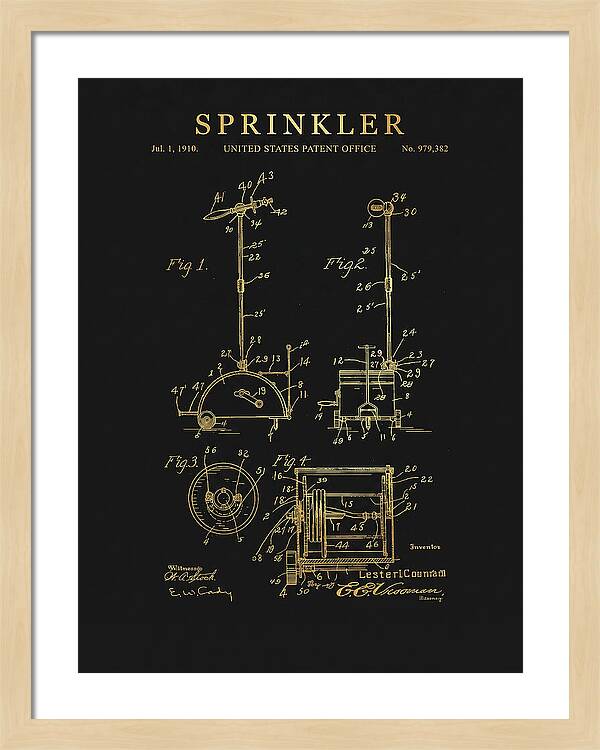 Sprinkler Gold Patent Us979382