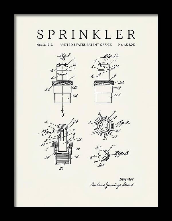 Sprinkler Minimalist Patent Us1335267