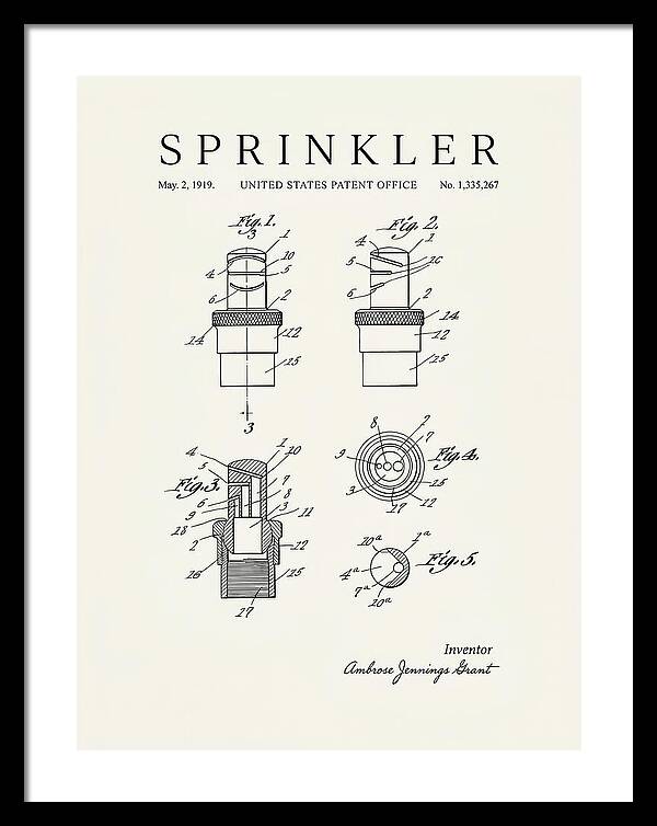 Sprinkler Minimalist Patent Us1335267