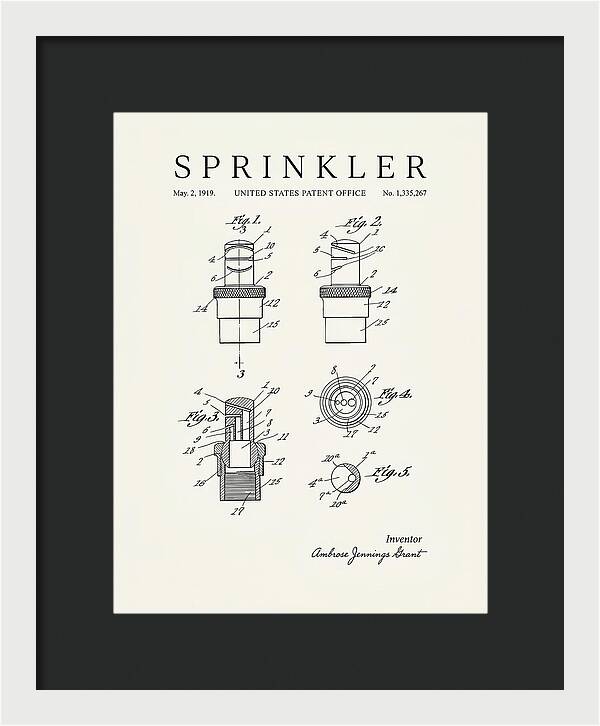 Sprinkler Minimalist Patent Us1335267
